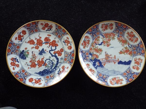 Collection de 6 Assiettes en Porcelaine Japonaise – Franklin Porcelain (1980) – Image 3