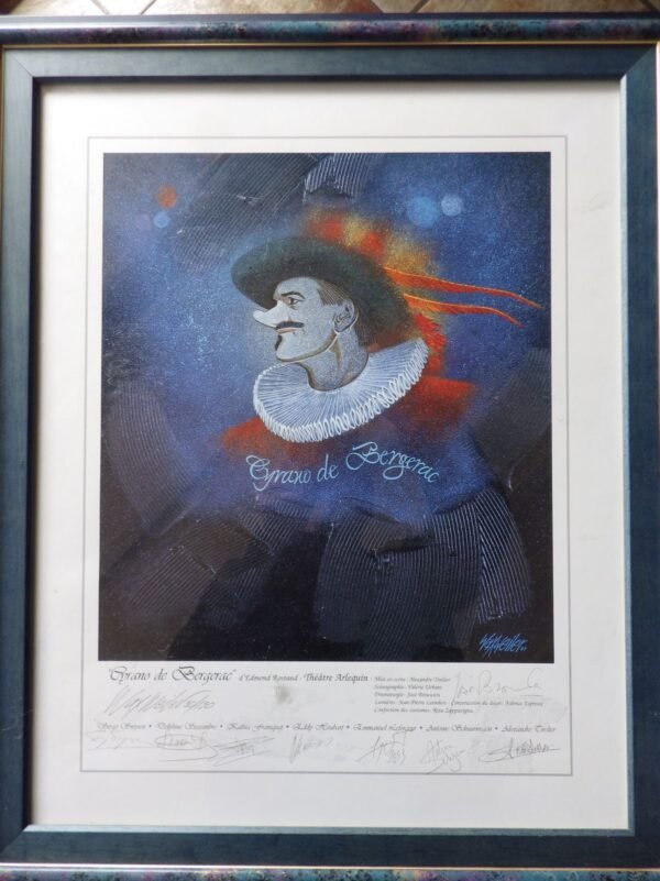 Lithographie n°30/120 de la pièce de théâtre "Cyrano de Bergerac" n°30/120