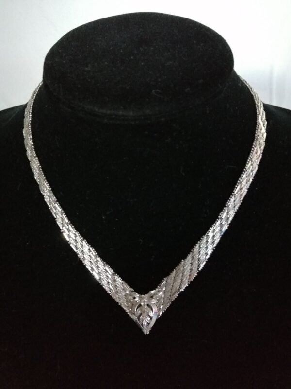 Collier en V en Argent 925 Style Riccio – Élégant et Vintage