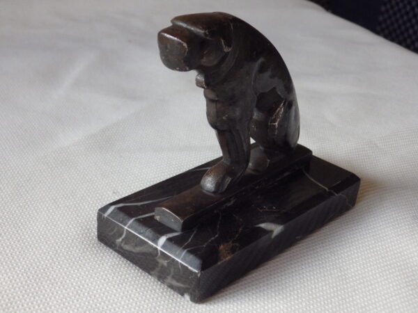 Charles-Maurice FAVRE-BERTIN (1887-1960) - Sculpture, Bulldog - 10.5 cm - Bronze argenté – Image 4