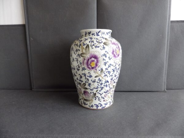 Vase - Porcelaine - 20 cm - Chine - XXème - Marqué : Da Qing Tongzhi Nian Zhi – Image 2