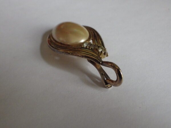 Pendentif Majorica en argent 925 plaqué or – Image 4