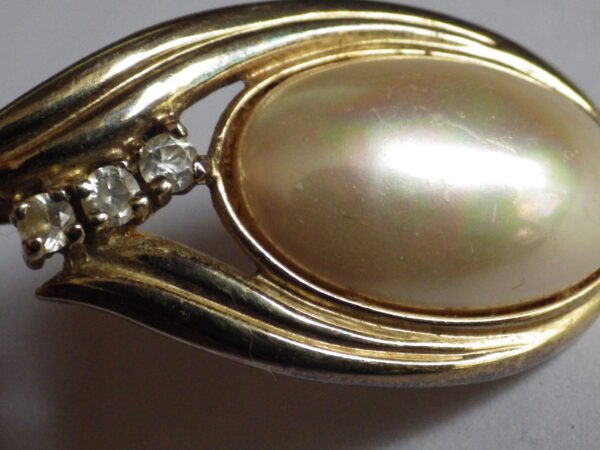 Pendentif Majorica en argent 925 plaqué or – Image 6