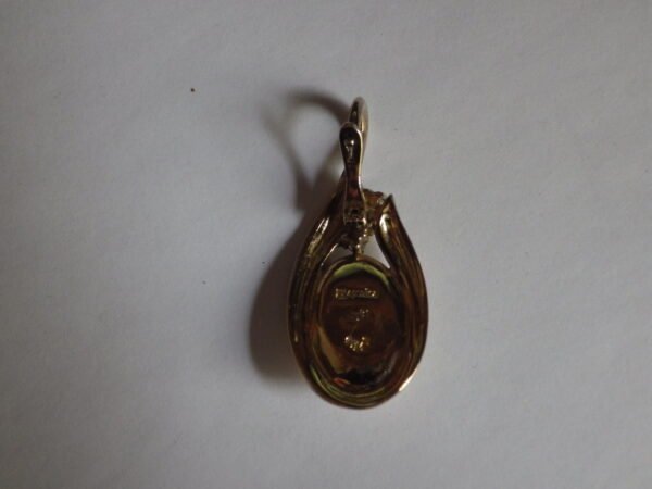 Pendentif Majorica en argent 925 plaqué or – Image 7