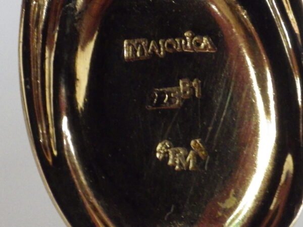 Pendentif Majorica en argent 925 plaqué or – Image 9