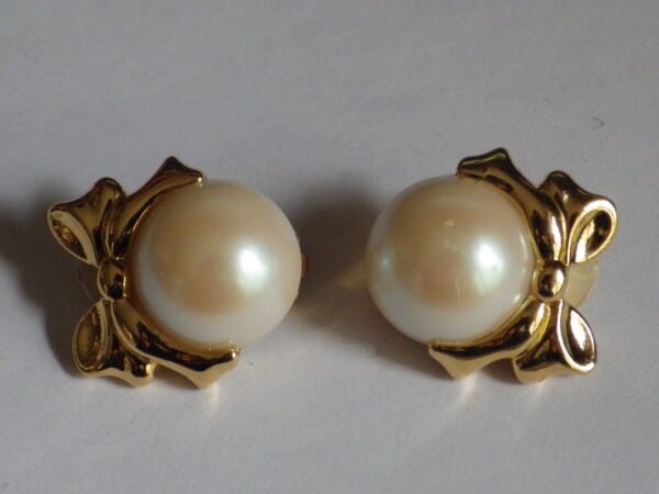 Nina Ricci - Plaqué or - Boucles d'oreilles - Clips / Noeuds – Image 2