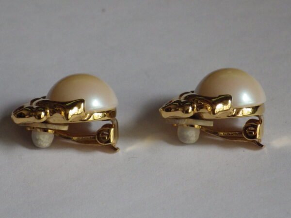 Nina Ricci - Plaqué or - Boucles d'oreilles - Clips / Noeuds – Image 5