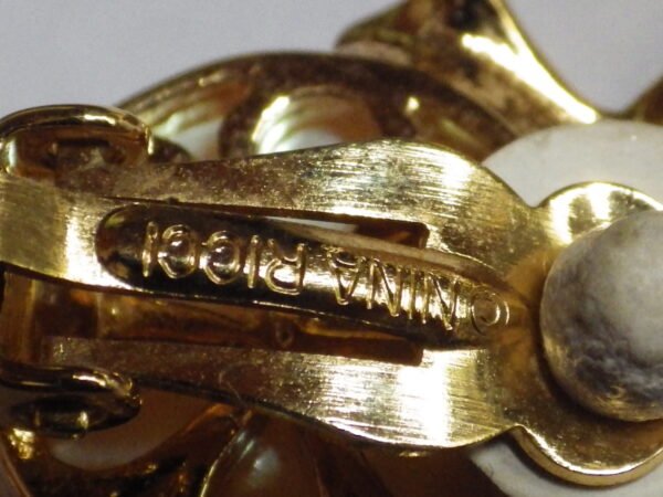 Nina Ricci - Plaqué or - Boucles d'oreilles - Clips / Noeuds – Image 7