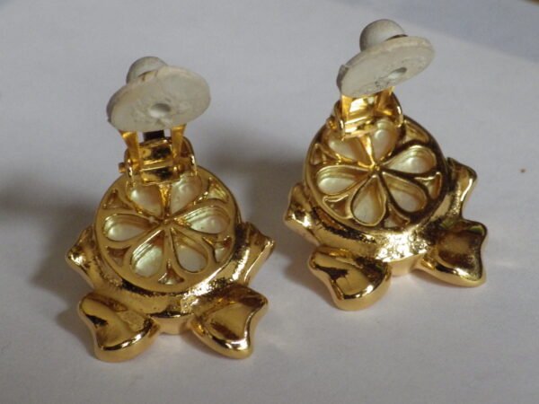 Nina Ricci - Plaqué or - Boucles d'oreilles - Clips / Noeuds – Image 8